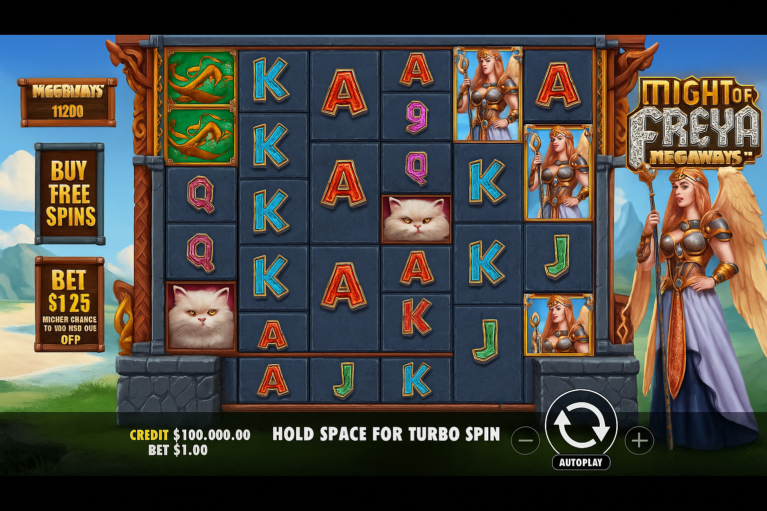Might of Freya Megaways gameplay